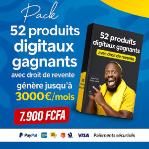 52 PRODUITS DIGITAUX AVEC DROIT DE REVENTES + COACHING